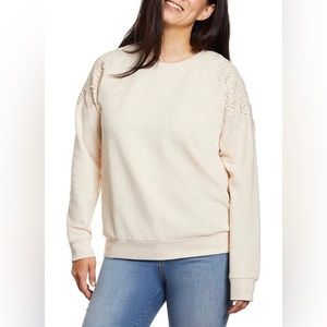 Gloria Vanderbilt Lace Sweatshirt